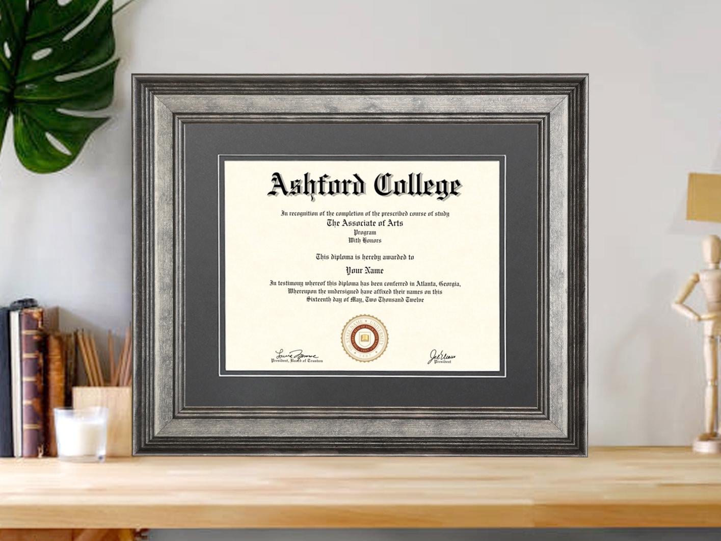 Profession Frame Silver Diploma Frame Professional Frame for College Degree Frame for ...