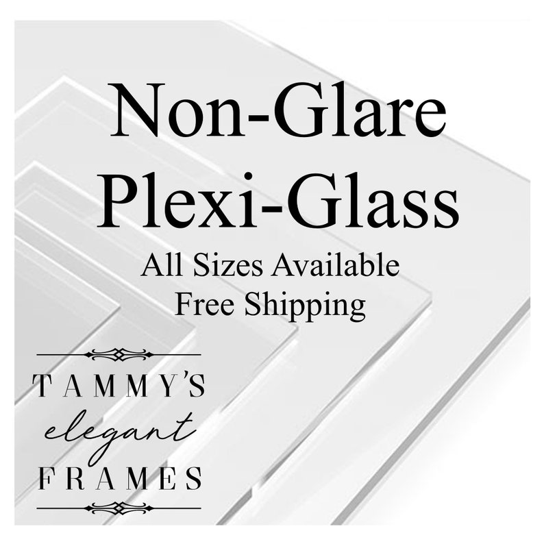 Non Glare Plexiglass Reflection Control Framers Grade Acrylic Etsy