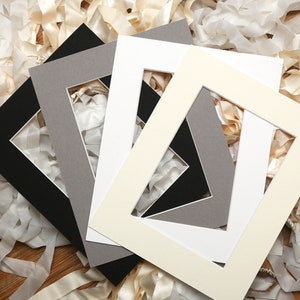 Matboard, Beveled Cut Matboards, 10&quot;x10&quot; Mat, 6&quot;x6&quot; Single Opening, Mat Color Options