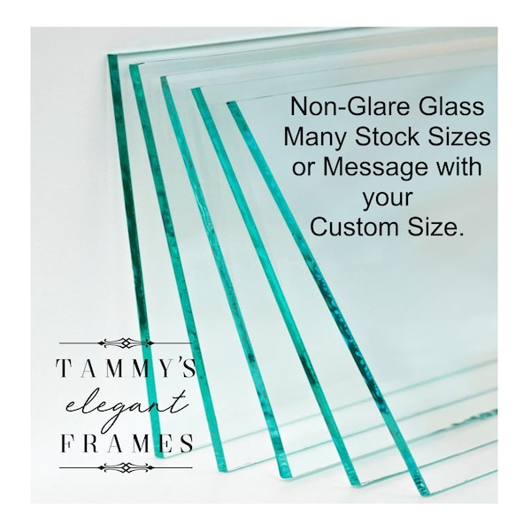 Non-Glare Glass Sheets, Protect Valuable Artwork and Photos, Enhance Your Home Décor, Custom Cut any size Glass Picture Frame Replacement