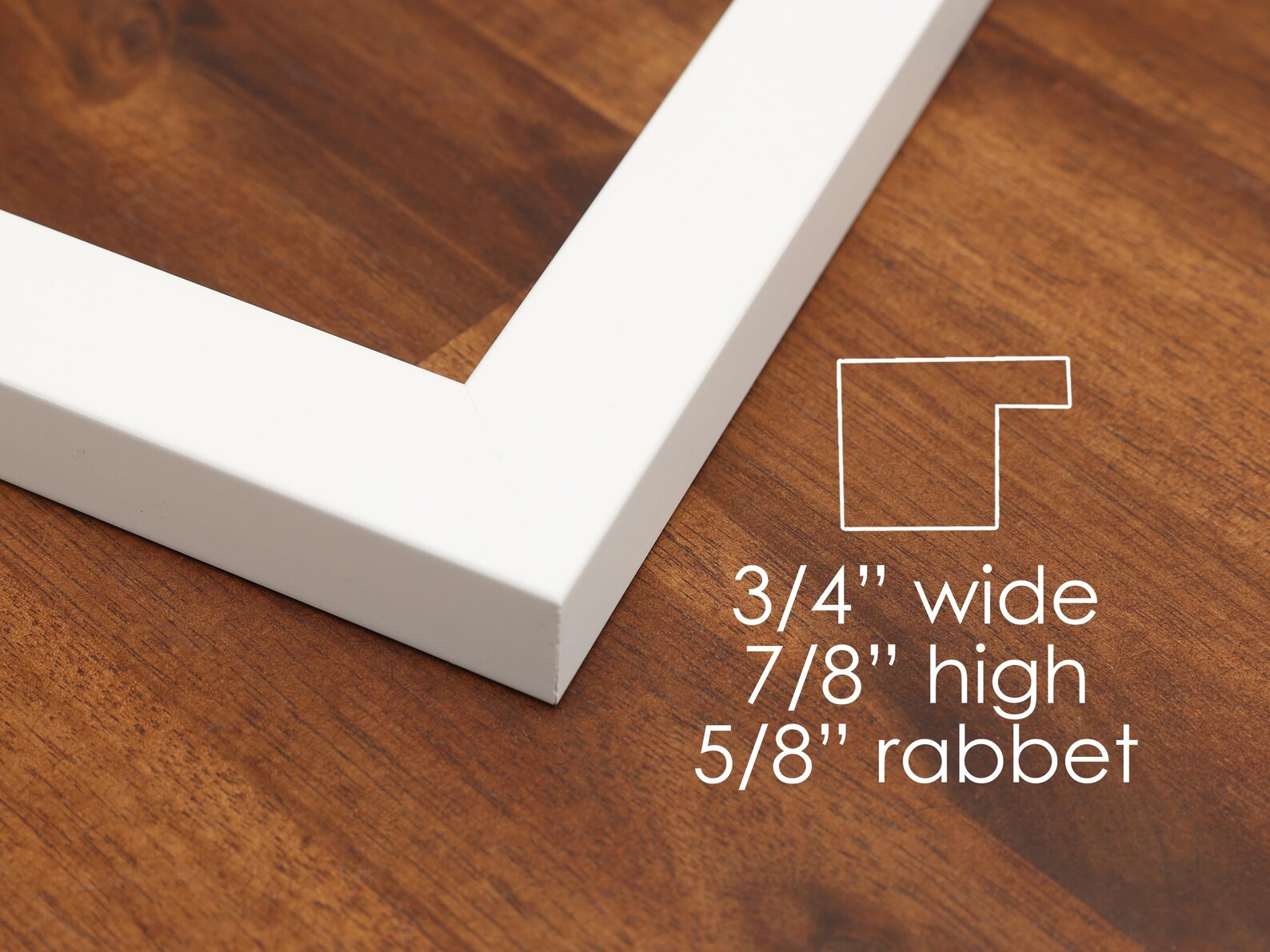 Classic White Picture Frame, Minimalist Wall Gallery, Simple White ...