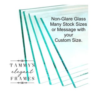 Non-Glare Glass Sheets, Protect Valuable Artwork and Photos, Enhance Your Home Décor, Custom Cut any size Glass Picture Frame Replacement