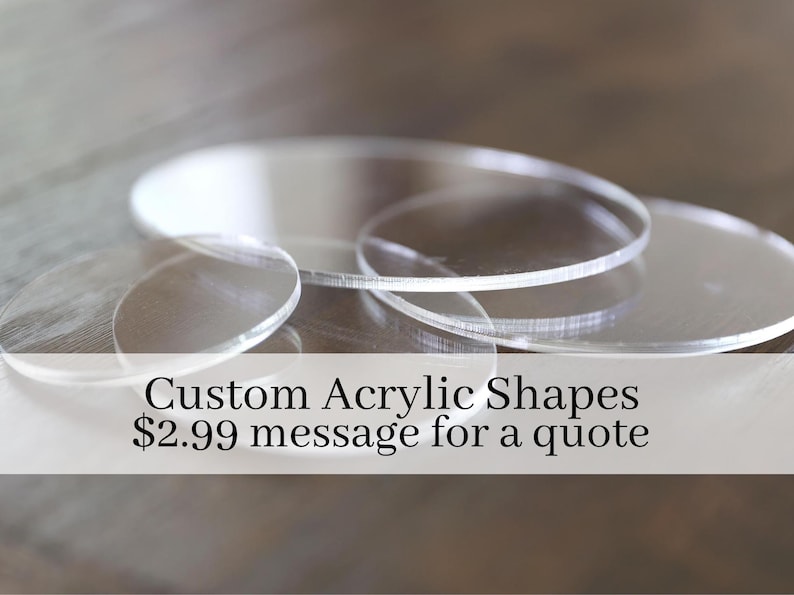 Custom Acrylic Shapes Quote, Acrylic Circles Discs and Custom Cuts ...
