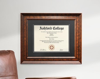 2025 Senior Graduation Gift, Frame for College Degree, Elegant Rich Frame for Professional Office, Graduate Diploma Frame