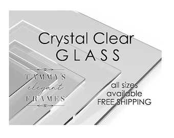 Clear Glass Custom cut any size Message us for a quote Picture Frame glass