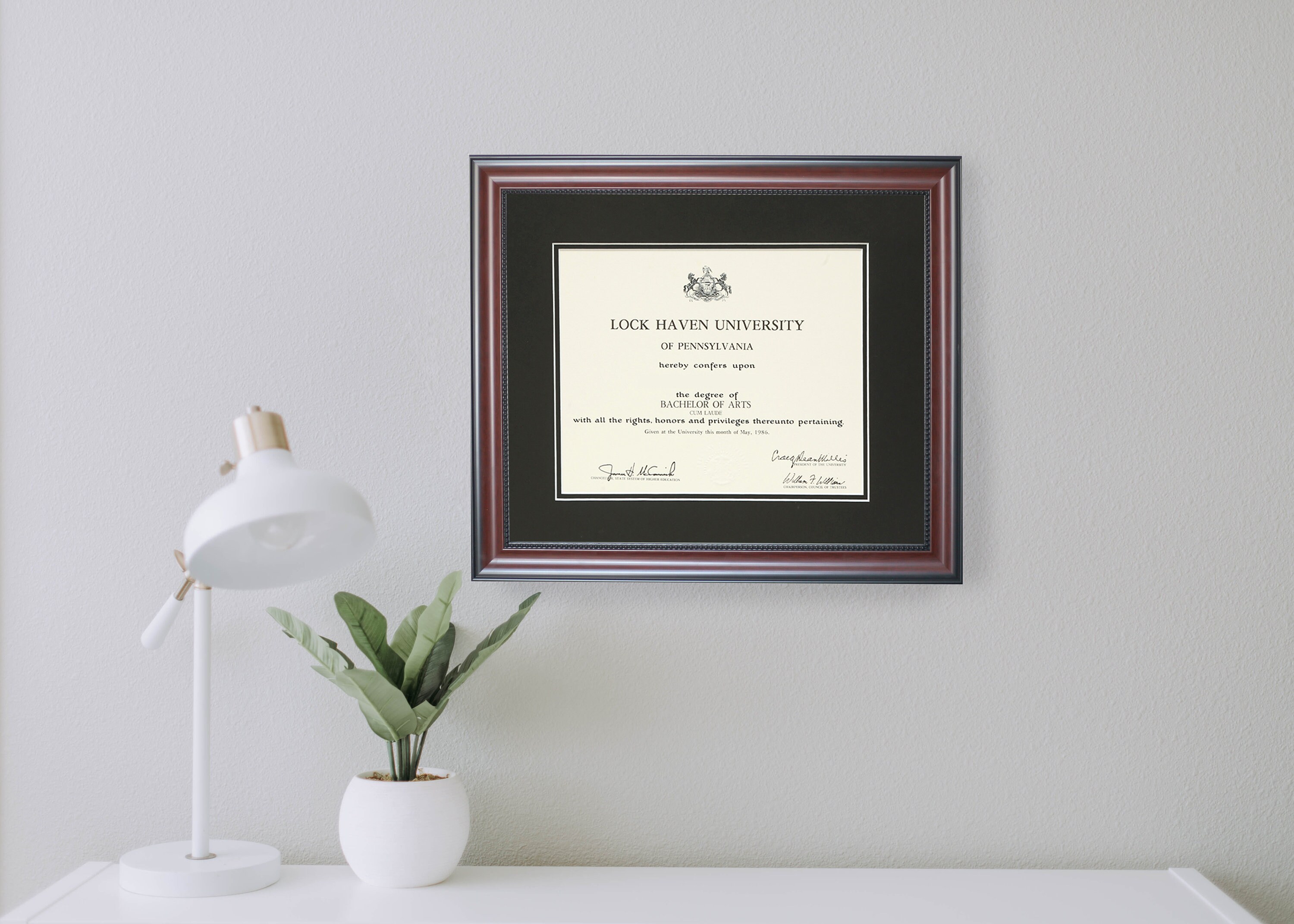 Diploma Frame 11x14 Mahogany College Diploma Graduation Etsy