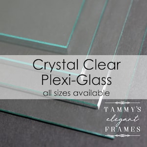 Crystal Clear Plexi-Glass Sheets Protect Valuable Artwork and Photos Enhance Your Home Décor Custom Glass Replacement Cut any Size
