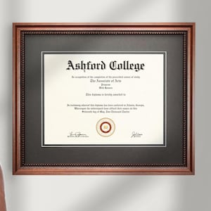 Class of 2025 Diploma Frame, Professional Framing for Office, College Degree Frames, Antique Gold Certificate Document Frame
