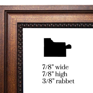 8x10 picture frame 16x20 frame 11x14 picture frame 18x24 frame 12x16 frame 12x12 picture frame 8x10 frame 8x8 frame gold frame custom size image 2