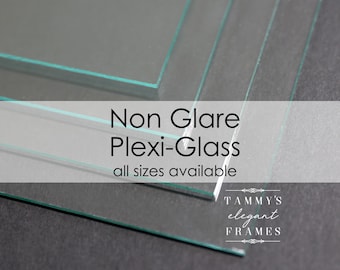 Non Glare Plexiglass Reflection Control Framers Grade Acrylic Custom Cut any Size Protect Valuable Artwork and Photos Replacement Glass