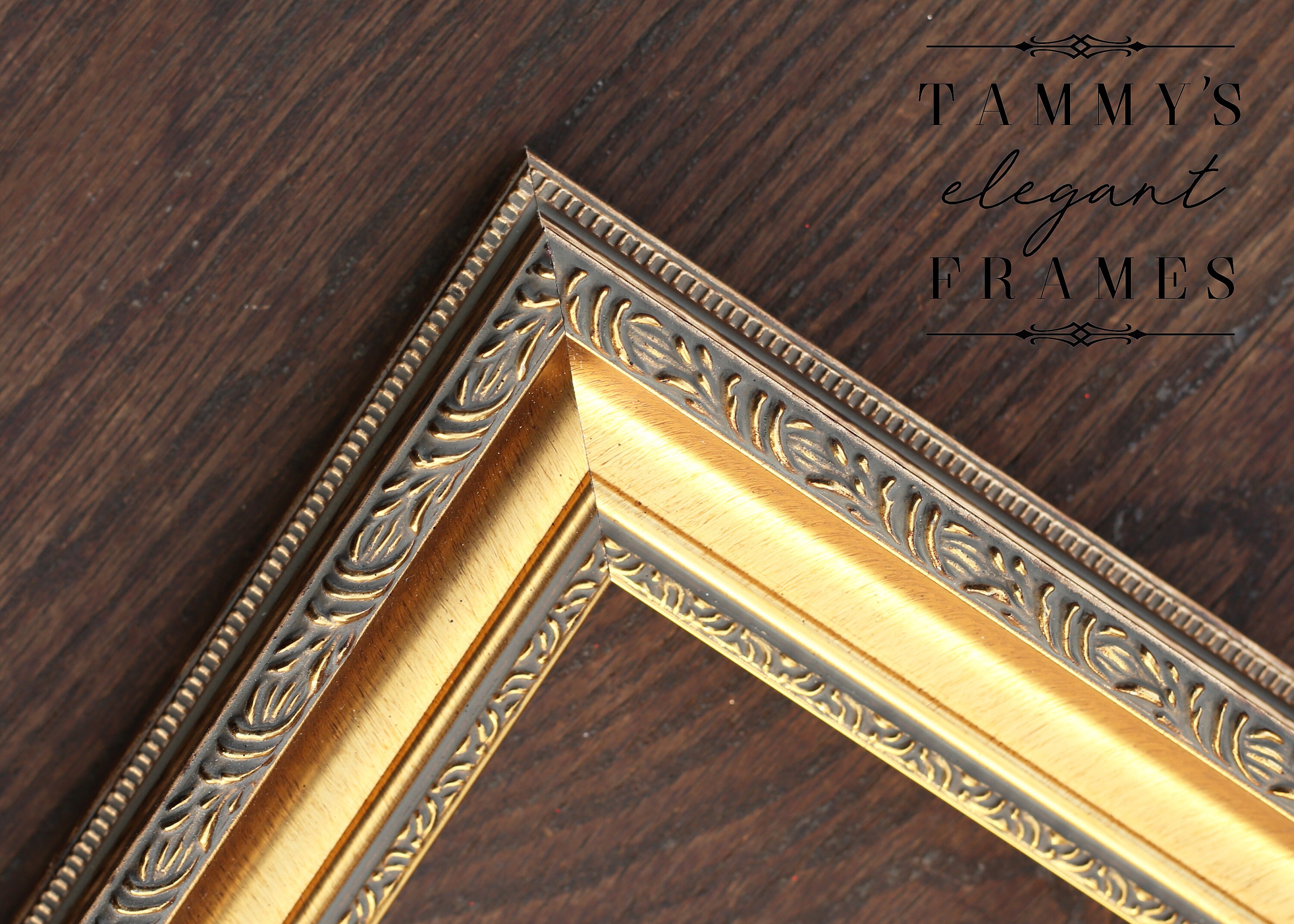 Antique Gold Picture Frame Ornate Photo Frames Custom size Etsy