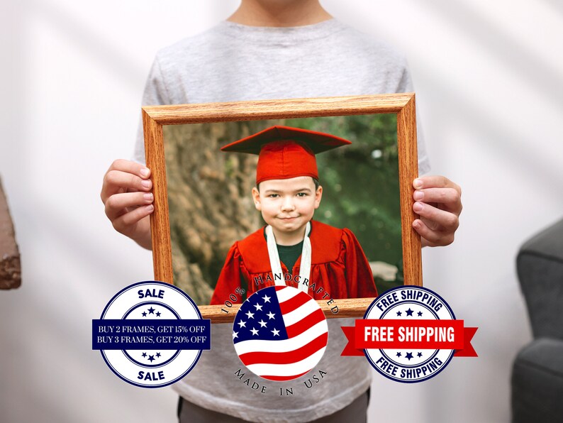 Real Wood Frames, Custom Size Picture Frames, Photo Frame for Wall ...