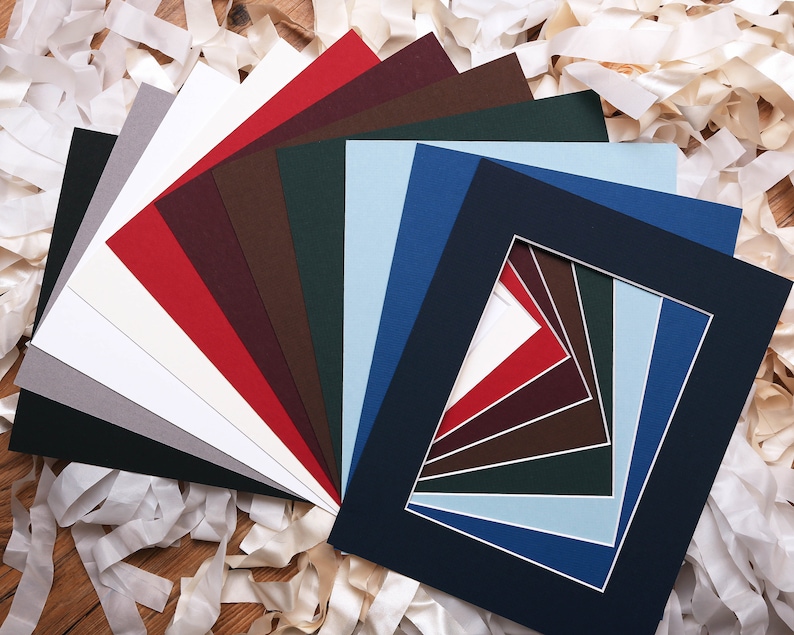 Matboard Mat Beveled Cut Matboards 5x7 Mat Etsy