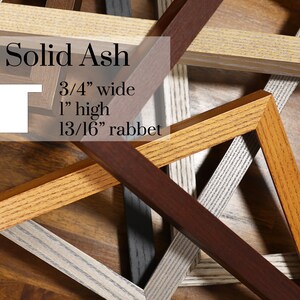 Beautiful Handmade Frames, Custom Wood Picture Frames, Solid Ash ...