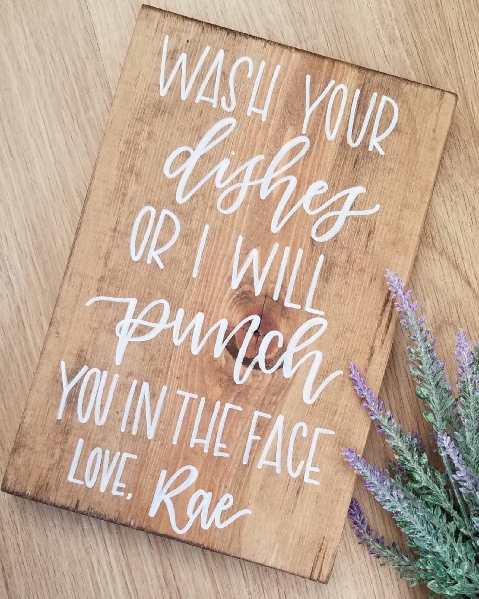 Wash Your Dishes wood Sign Home Decor Wood Sign Farmhouse - Etsy UK