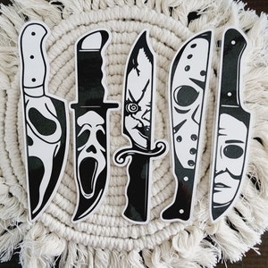 Horror knife Bookmark | Laminated Bookmark | Bookmark | Aesthetic Bookmark
