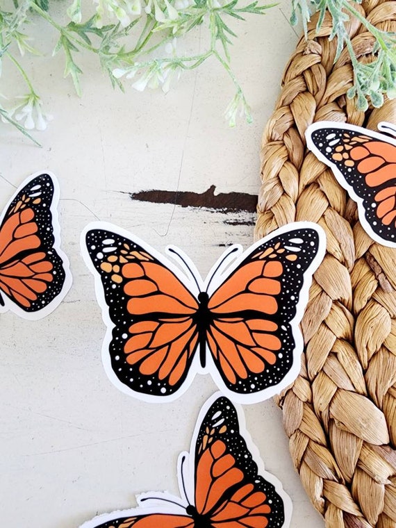 Monarch Butterfly Sticker, Butterfly Stickers, Water Bottle Stickers,  Laptop Stickers, Laptop Decals