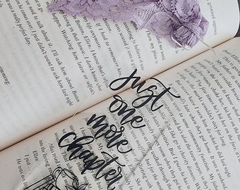 Just one more chapter | Acrylic Bookmark | Bookmark | Aesthetic Bookmark