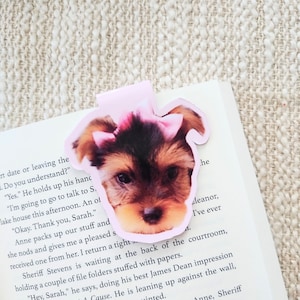 Personalized Magnetic Pet Bookmark | Custom Photo Bookmark | Magnetic Bookmark | Photo Bookmark | Dog Mom | Cat Mom | Magnetic Pet Bookmark