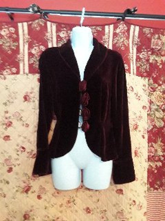 vintage velvet jacket
