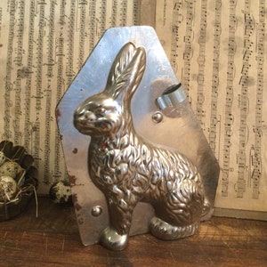 Vecchio stampo per cioccolato, coniglio 18 cm, shabby