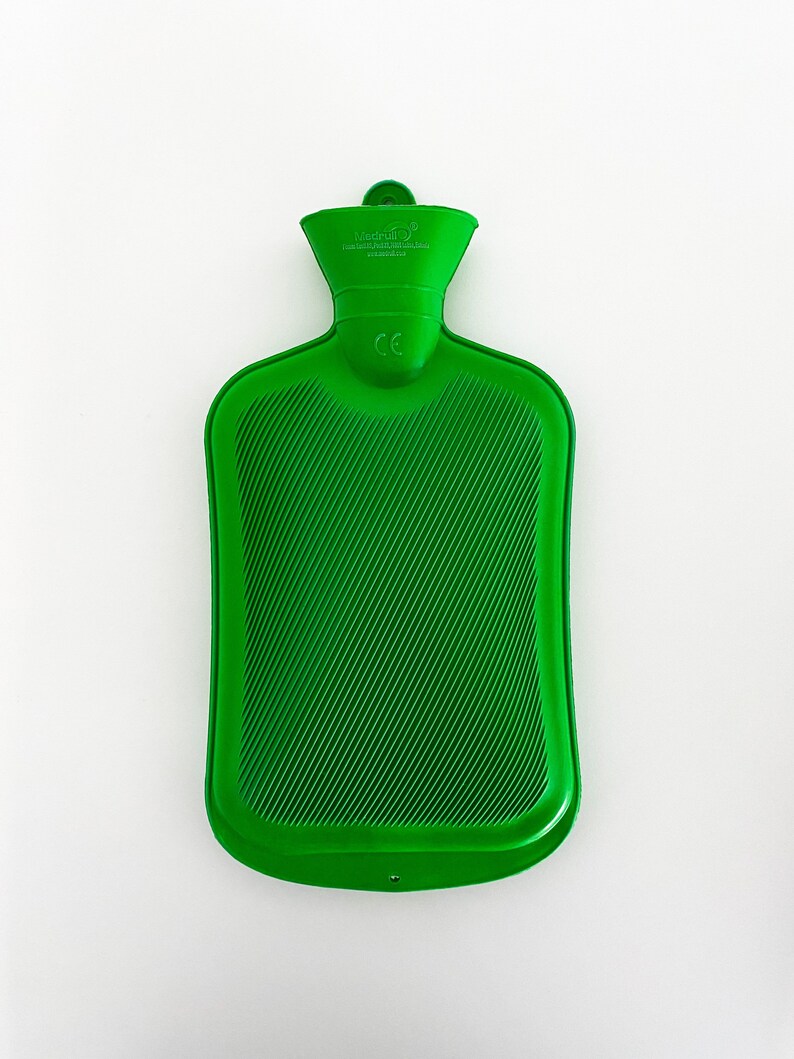 Hot Water Bottle With Cute Animal Cover 172 L 100 Cotton Etsy