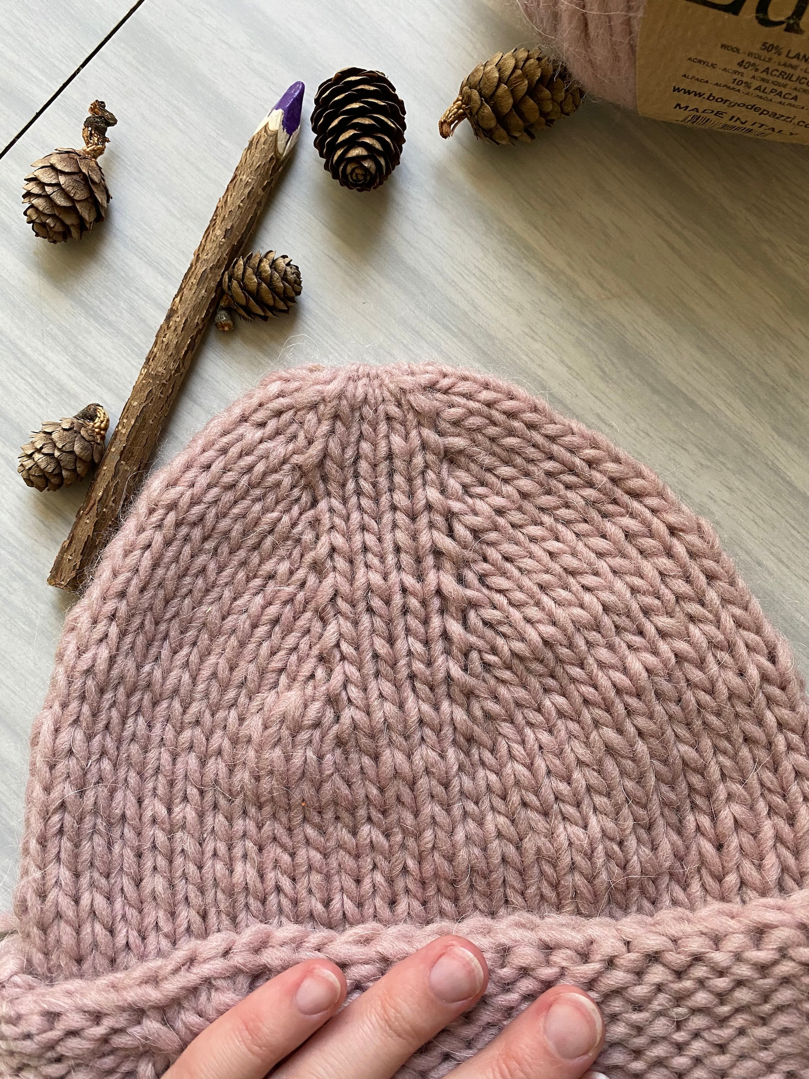 Pattern Pdf Beanie Worsted Weight Toque Cable Hat Knitted Etsy