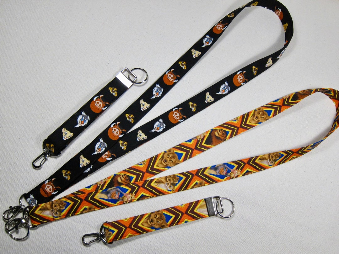 Lanyards or Key Fobs Featuring Disney Inspired Lion King Etsy