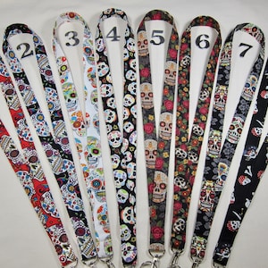 Lanyards Sugar Skulls (Your Choice)