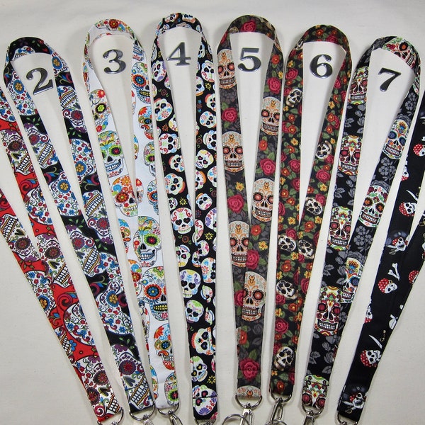 Lanyards Sugar Skulls (Your Choice)