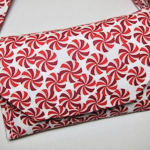 Child-Size Crossbody Purse featuring Peppermints