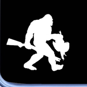 Bigfoot Turkey Hunting Decal OS 437 6" sasquatch box call sticker