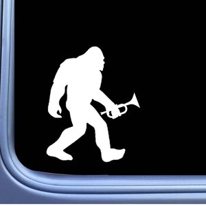 Bigfoot Trumpet Decal OS 435 sasquatch sticker