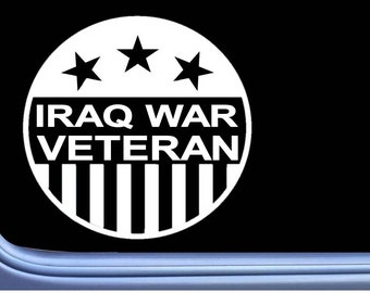 Iraq War Veteran decal sticker OS 407