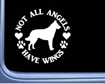 Belgian Malinois Sticker Angel OS 373 6" dog Decal Sticker schutzhund
