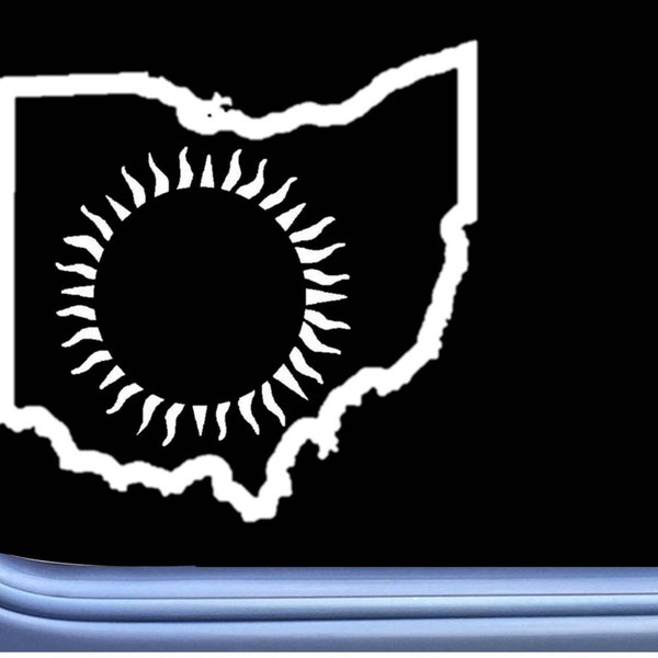 Eclipse Sticker Ohio Decal OS 090 decal total eclipse decal