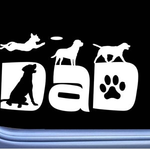 Labrador Dad sticker OS 196 vinyl Decal Lab retriever