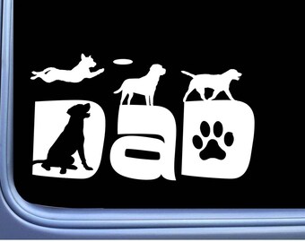 Labrador Dad sticker OS 196 vinyl Decal Lab retriever