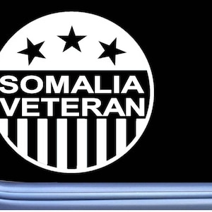 Somalia Veteran decal sticker OS 403