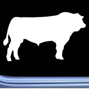 Simmental Bull Decal Sticker OS 274 cattle cow beef