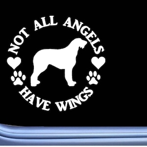 Irish WolfHound Sticker Angel OS 369 vinyl  Decal