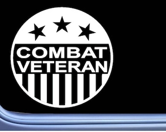 Combat Veteran decal sticker OS 400