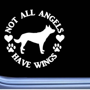 Australian Kelpie Sticker Angel OS 352 vinyl  Decal Sticker dog breed herding sheep