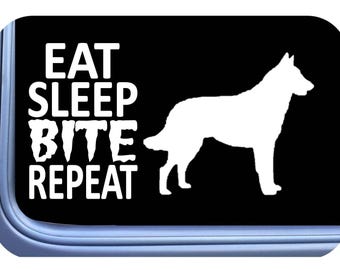 Malinois Sticker OS 709 vinyl decal eat sleep schutzhund