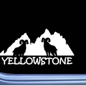 Yellowstone Decal OS 320 national park Sticker bighorn sheep