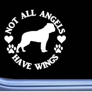 American Bulldog Sticker Angel OS 386 Sticker dog Decal