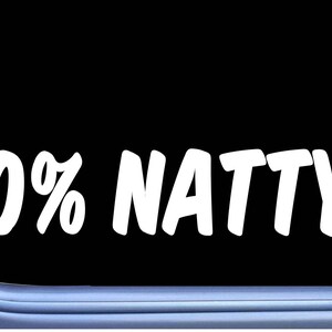 0% Natty Natural Bodybuilding OS 462 vinyl 8&quot; Decal Sticker weightlifting