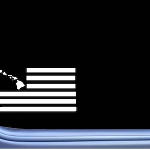 Hawaii American Flag M211  Sticker state Decal