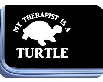 Turtle Sticker Therapist os 510 vinyl Decal Sticker terrarium rock food