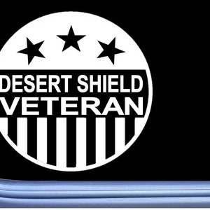 Desert Shield Veteran decal sticker OS 404